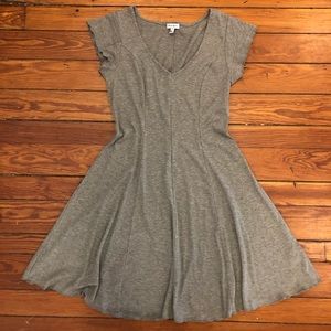 Grey fit and flare t-shirt dress!